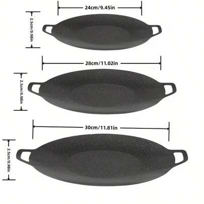 Portable Barbecue Grill Plate, Suitable For Outdoor Camping And Picnics - Cast Iron Smokeless Electric Hot Plate, Korean Electric Grill Plate, Applicable To Induction Cooktop, Home Kitchen And RV, Easy To Clean, Multiple Sizes Available, Suitable For Outdoor Camping, Barbecue Restaurants And Family Gatherings.