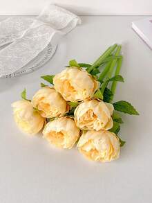 1 PC Creative Simulation Peony Flower Ballpoint Pen, Cute Flower Hand Account Pen For Girls, Student Gift Pen, Holiday Gift Pen - Multicolor - View 18