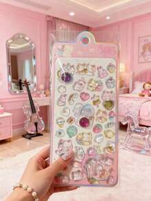 3D Cute Animal Reward Stickers - Elegant And Fresh Design, Perfect For Phone Cases, Notebooks, Crafts, Fun Stickers, Diary Expansion Pages, 3D Embossed Stickers And Graffiti Stickers. - Multicolor - View 17