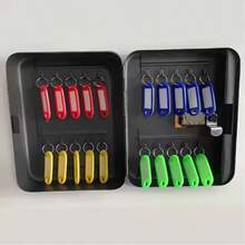 三位密码锁钥匙收纳柜，包含 20 个固定支架和钥匙标签，适用于家庭或办公室的壁挂式安全解决方案 - 彩色 - 查看 2