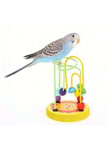 这款鹦鹉训练玩具兼具美观与趣味！色彩缤纷的马卡龙色珠子沿着蜿蜒的轨道排列。鸟儿可以用喙拨动珠子，锻炼喙的灵活性，还可以用爪子解锁轨道。这款小巧的互动玩具可以放在阳台鸟笼旁，让鸟儿在玩耍的同时练习各种技能。 - 彩色 - 查看 6