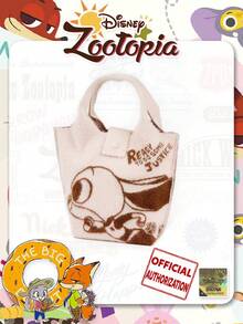 疯狂动物城卡通图案毛绒手提包，女士手提包，适合日常穿搭、假日聚会、购物、送礼。 - 彩色 - 查看 10