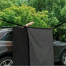 70.86-Inch RV Camping Shower Curtain, Retractable RV Shower Divider, Built-In Shower Curtain For Bench Shower, Foldable Square Shower Curtain For RV Side Awning Shower Tent, Bathing Tent - Square Shower Tent - View 4