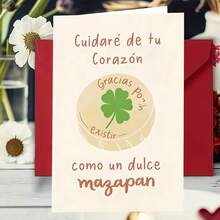 As Sweet As Magapan, Creative Valentine's Day Greeting Card, Four-Leaf Clover Chess Design, Valentine's Gift For Wife/Husband/Boyfriend/Girlfriend, High-Quality Greeting Card With Envelope (12x17cm)/(4.72x6.7in) - Multicolor - View 9