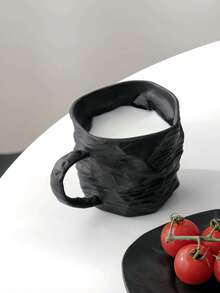 1pc Creative Minimalist Ceramic Mug, Dishwasher & Reusable, 300ml Coffee Cup, Suitable For Living Room/Bedroom/Office, Ideal Gift For Family, Friends, Lovers, Children, Suitable For Christmas, Valentine's Day, Spring Festival, Father's Day, Mother's Day, Teacher's Day, New Year, Qixi Festival, National Day, Children's Day, Women's Day - Multicolor - View 5