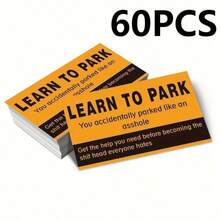 1/30/60pcs Illegal Parking Card - "Learning Parking" Card - Interesting Illegal Parking Penalty - Style a - View 9