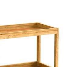 PZW Estantes para especias Double Layer Spice Rack Bamboo Kitchen Storage Multipurpose Oil Bottle Seasoning Holder Organizer2537 - Un color - Ver 4