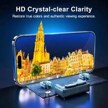 3pcs Full Cover High-Definition Screen Protector For IPhone 11 12 13 14 15 16 Pro Max Glass For Apple For IPhone 14 15 Plus 16e Protective Tempered Glass Film,Suitable For IPhone 17 Air - 3件 - 查看 7