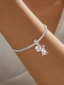 1pc Fashion Kangaroo Mother & Baby Beaded Pendant, Suitable For Women Bracelet, Bangle DIY Jewelry Making And Daily Accessories Decoration, Suitable For Girls Wearing - Kangaroo Mother and Baby - View 4