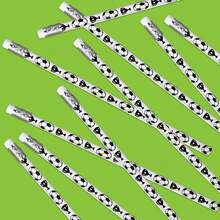 6/10/30 pièces Crayons de bois à thème sportif, crayons 2B, idéaux pour les cadeaux d'anniversaire sportifs, fournitures scolaires et de bureau/papeterie/outils d'écriture et d'édition - Noir et Blanc - Voir 4