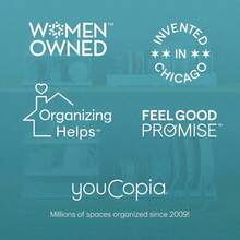 YouCopia StoreMore - Estante ajustable para hornear con alambres de acero charola para hornear y bandeja organizadora para gabinete de cocina y despensa edicion premium - Rejilla para utensilios para hornear - Ver 10