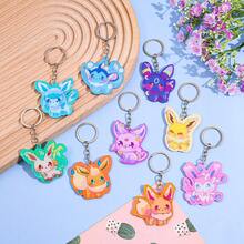 pocket monsters 1个/9个宝可梦系列钥匙扣，时尚百搭的钥匙扣、包包配饰和时尚百搭的吊坠