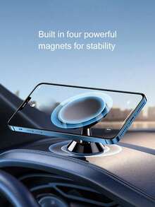 Supporto magnetico per telefono auto rotante a 360°, supporto universale per cruscotto adatto per navigazione GPS compatibile con , telefoni Android, regalo per compleanni, famiglia, amici, accessori auto per guida, carico resistente - Multicolore - Visualizzare 4