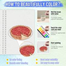 3 Peças Conjunto de Cadernos de Esboço e Desenho Digital para Prática de Aquarela para Adultos, Inclui Temas de Natureza, Cozinha e Jardim, Papel Espesso de 300g/140lb, Espiral, Útil para Alívio do Estresse e Inspiração de Criatividade. Designs de Padrões Vibrantes, Presente Perfeito para Homens e Mulheres para Natal, Halloween, Ação de Graças, Dia dos Namorados, Ramadã e Feriados de Ano Novo.