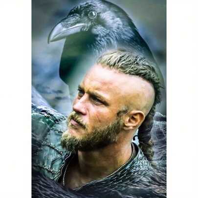 1pc Viking Legend Character 5D Acrylic Diamond Painting Kit, [30*40cm/11.8*15.7in] [40*50cm/15.7*19.7in], Suitable For Adult Beginner DIY Mosaic Diamond Art, Full Drill Handmade DIY Diamond Painting, Suitable For Living Room, Bedroom, Office Wall Decor Painting, Surprise Art Home Decor Gift For Family And Friends, Frameless