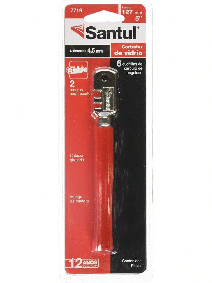 Santul 7719 Cortador de Vidrio de 6 Cuchillas de 4.5 mm - 6 Cuchillas - Ver 1