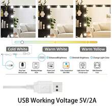 7 Drawers Vanity Makeup Desk With LED Lighted Mirror Dimmable Dressing Desk - Black - View 8