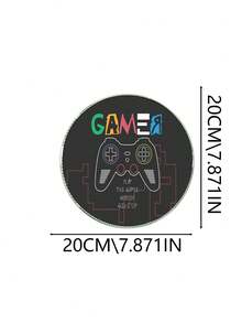 Alfombrilla de ratón para juegos, cubierta de escritorio, alfombrilla de ratón de mesa completa, base de goma antideslizante XXL, con bordes cosidos, adecuada para el hogar, la oficina y el escritorio (gamepad de una mano) - Multicolor - Ver 18