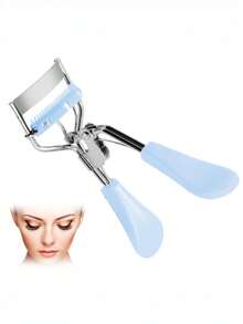 1pc Eyelash Curler, Strong & Durable Professional Eyelash Curler, Makeup Eyelash Curling Tool, Women Beauty Accessory, Elegant & Professional, Eye Makeup Tool - Baby Blue - View 5