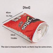Collapsible Interactive Cat Tunnel Toy With Plush Ball, Cat Tunnel Bag, Cat Birthday Gift, Crinkle Paper Cat Tunnel Bag (Sound-Emitting, Attractive To Cats, Not Recommended For Nighttime Use), Indoor Cat Self-Entertainment Toy - Multicolor - View 12