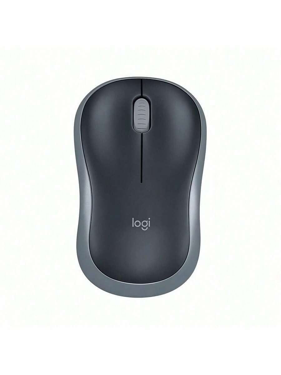 Logitech M185 無線辦公室靜音滑鼠 按鍵輕音無幹擾 即插即忘免驅動 1000DPI 精準操作 適配筆記本桌上型電腦 灰色 - 灰色 - 查看 1