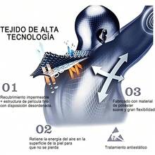 Conjunto de Ropa de Ciclismo para Hombre - Tejido Impermeable Transpirable de Secado Rápido, Culotte con Almohadilla 9D, 3 Bolsillos Traseros - Ideal para Ciclismo de Carretera, Montaña - Grande - Ver 8