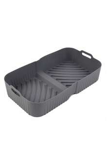 1set Air Fryer Accessories Silicone Inner Tray Set Square Non-Stick Baking Tray For Home Cake Baking Rectangular Silicone Oven Tray - Multicolor - View 13