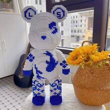 8000片白色小熊积木，蓝白瓷熊积木，DIY拼装玩具装饰，大型成人模型积木，是感恩节、圣诞节、万圣节、生日礼物、派对礼物、减压玩具的理想之选。 - 型號 - 查看 4