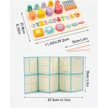 Classical Wooden Fishing Game For Kids Improve Concentration Skills Toy Cartoon Design Five-In-One Kids Board Game Puzzle Set - Multicolor - View 11