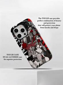 Funda de teléfono con espejo y poses dinámicas de personajes de anime. Funciona también como espejo y es compatible con  17,  16 Pro Max,  15 Pro Max,  13 y  12. Fabricada en TPU resistente, garantiza protección contra golpes y caídas. Un regalo ideal para amantes del anime, amigos, familiares y ocasiones especiales como cumpleaños, festividades o simplemente para demostrar tu cariño. - Blanco - Ver 5