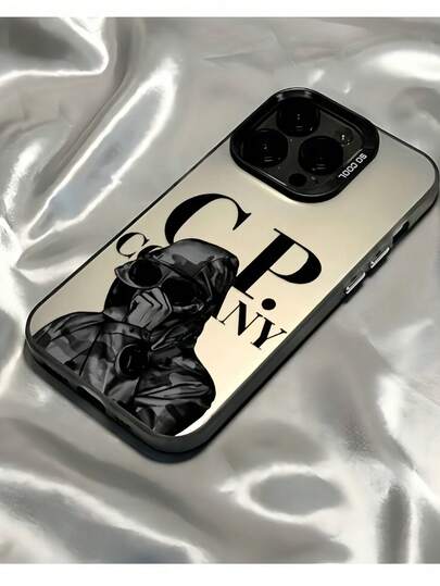 1pc Black Graffiti Fashion CP Brand Graffiti Portrait Pattern Phone Case Suitable Compatible With Iphone17promax 16promax 15promax 14plus 13 12mini 11 Promax 7/8plus Xsmax Xr, S26 S26PLUS S26ULTRA S25FE A57 A37 A17 A07 S25ULTRA S24ULTRA S23FE S23 S22ULTRA, Redmi13C REDMI14C