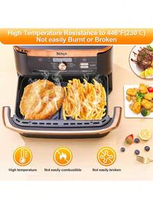 1set Air Fryer Accessories Silicone Inner Tray Set Square Non-Stick Baking Tray For Home Cake Baking Rectangular Silicone Oven Tray - Multicolor - View 6