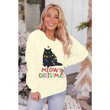 FLOYU - Sudadera de Navidad para gatos - Beige+XL - Ver 3