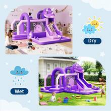 Kids Pool Rafts & Inflatable Ride-Ons - สีม่วง - ดู 6