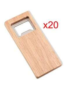 Customized Text/Logo Laser Engraved Wooden Bottle Opener, Personalized Bottle Opener, Birthday Gift, Father's Day Gift, Gift For Boyfriend, Wedding Souvenir, Groomsman Gift - Apricot - View 21