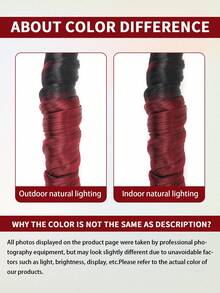 法式卷发辫子钩编假发 24英寸 2包 蓬松波浪卷曲钩编假发 预拉伸卷曲编织假发 女士接发 - 彩色 - 查看 7