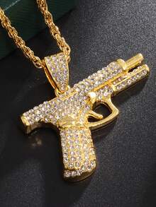 1PC New Fashion Creative Exquisite Pistol Pendant Necklace Hip-Hop Accessories - Fashion - View 12