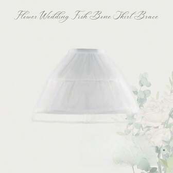 Vintage Style Women's Underskirt, 2-Tier Short Tulle Petticoat, Adjustable Waist