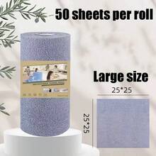 50 khăn lau tái sử dụng, kích thước 25*25cm, thích hợp dùng để lau chùi nhà bếp, khăn lau siêu vi sợi cuộn, khăn lau bát đĩa, khăn rửa chén, có thể thay thế khăn lau siêu vi sợi cuộn, khăn lau bát đĩa siêu vi sợi, đồ dùng nhà bếp đa năng. - Nhiều màu - Xem 13