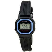 Casio LA11WB-1 Women's Classic Sports Daily Alarm Digital Watch - 黑色 - 查看 1
