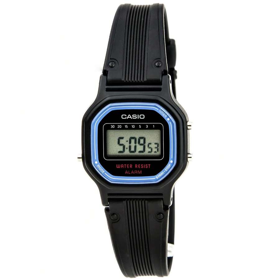 Casio LA11WB-1 Women's Classic Sports Daily Alarm Digital Watch - 黑色 - 查看 1