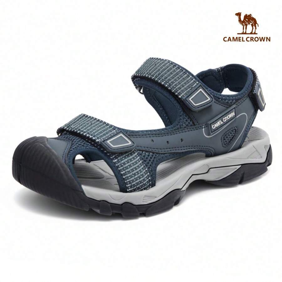 CAMEL CROWN Sandalias cerradas impermeables para mujer, cómodas y ajustables para deportes al aire libre, senderismo, playa, trekking y camping en verano - Azul - Ver 1