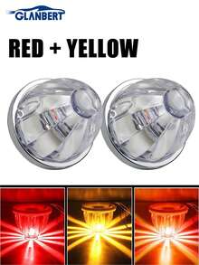 2/1pc Watermelon Shaped Semi-Trailer Truck Light, LED Watermelon Lamp Indicator Light Side Marker Light, Suitable For Trucks Trailers, Universal, Fits 12-24V Vehicles - 彩色 - 查看 18