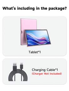 Coopers Android 15 Tablet, 10.1 Inch WIFI Tablet PC, 3GB RAM, 32GB ROM, Support 1TB Expandable, Quad-Core, 2.4G+5G WiFi, Dual Band WiFi6, HD IPS Screen, 2MP + 5MP Dual Camera, 1280 * 800 IPS HD Touch Screen, 6000mAh Battery, Support Widevine L1(No Adapter) ﻿ - Pink - View 11