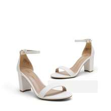 Women Heeled Sandals - White - View 6