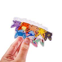 pocket monsters Cute And Innovative Hair Clips From The Pokémon Eevee Family Series, Sweet And Lovely Hair Accessories And Pendants Elegant Claw Clips Casual Hair Claws - Multicolor - View 8