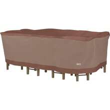 ASDDuck Covers Ultimate Rectangular/Oval Patio Table with Chairs Cover Fits Outdoor Rectangular/Oval Patio Table and Chair Sets 96 in. Long - 96L x 64An x 32Al - Ver 2