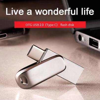1 pieza Unidad de memoria USB, Opciones de capacidad: 1GB, 2GB, 4GB, 8GB, 16GB, 32GB, 64GB, 128GB, USB 2.0 de alta velocidad, Material de metal, Compatible con PC/Portátil/Tableta/Teléfono/Equipo de audio de automóvil/Consola de juegos/Dispositivos de audio - ¡Almacena tus archivos de forma segura!