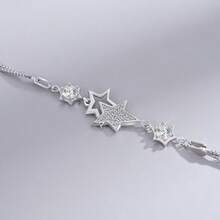 TREE NEST Pulseras de la  para MueresCirconio Cúbico Carm Pulsera Cadena alos de Plata Pulsera de la  CZ Pulsera de  para Mueres - como en la foto - Ver 5