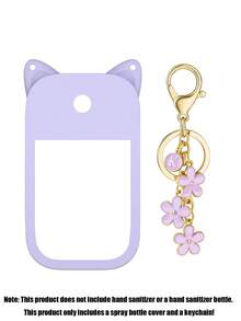 Bộ 2 chai/1 chai dung dịch sát khuẩn tay Touchland 30ml (1oz), có vỏ bảo vệ, dễ dàng mang theo khi đi du lịch, có thể dễ dàng treo vào túi xách, chìa khóa hoặc ba lô, chống mài mòn, chống bám bẩn, vừa khít, có thể giặt và tái sử dụng. - Màu tím - Xem 17